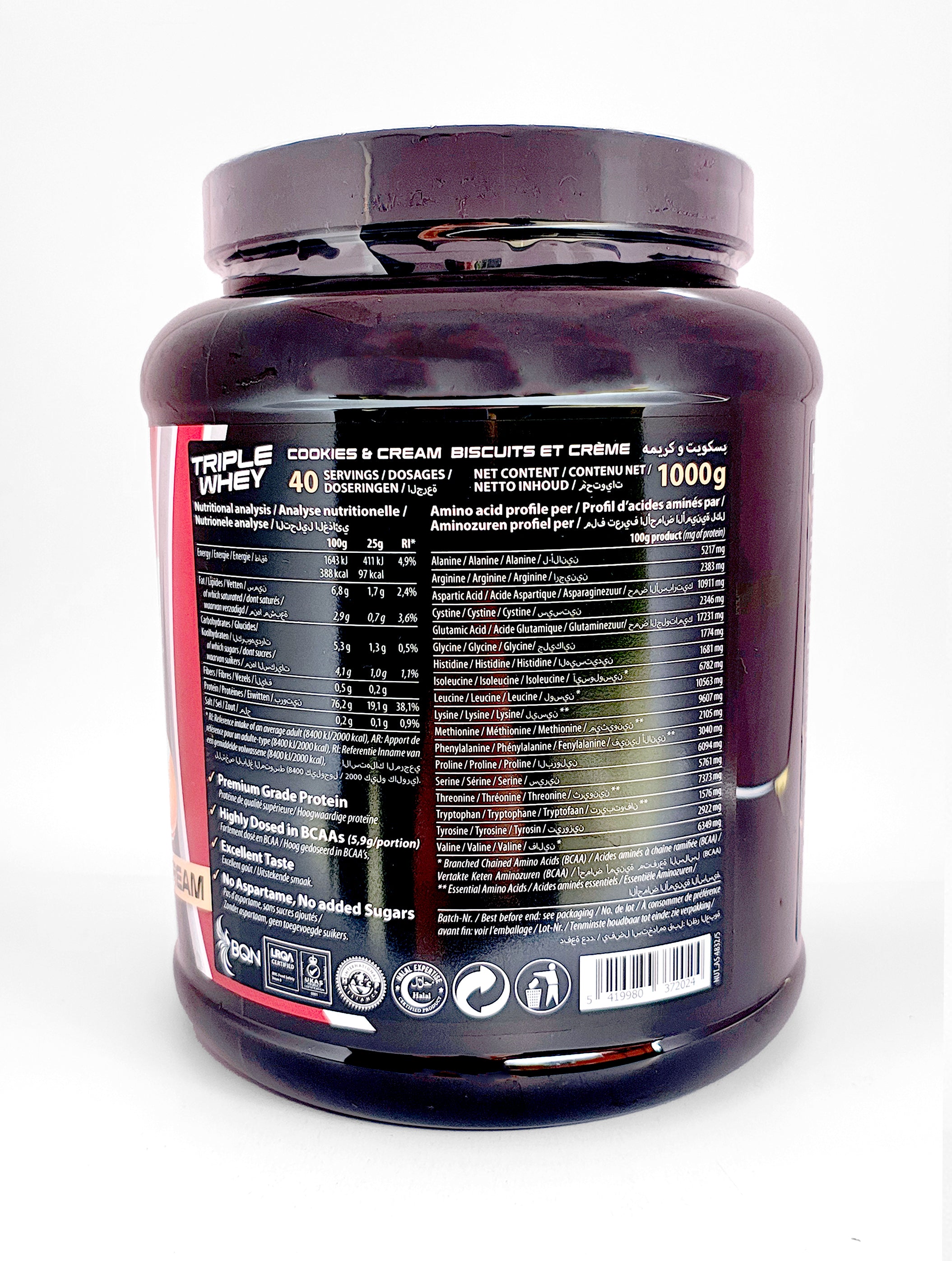 BQN TRIPLE WHEY – Cookies & Cream