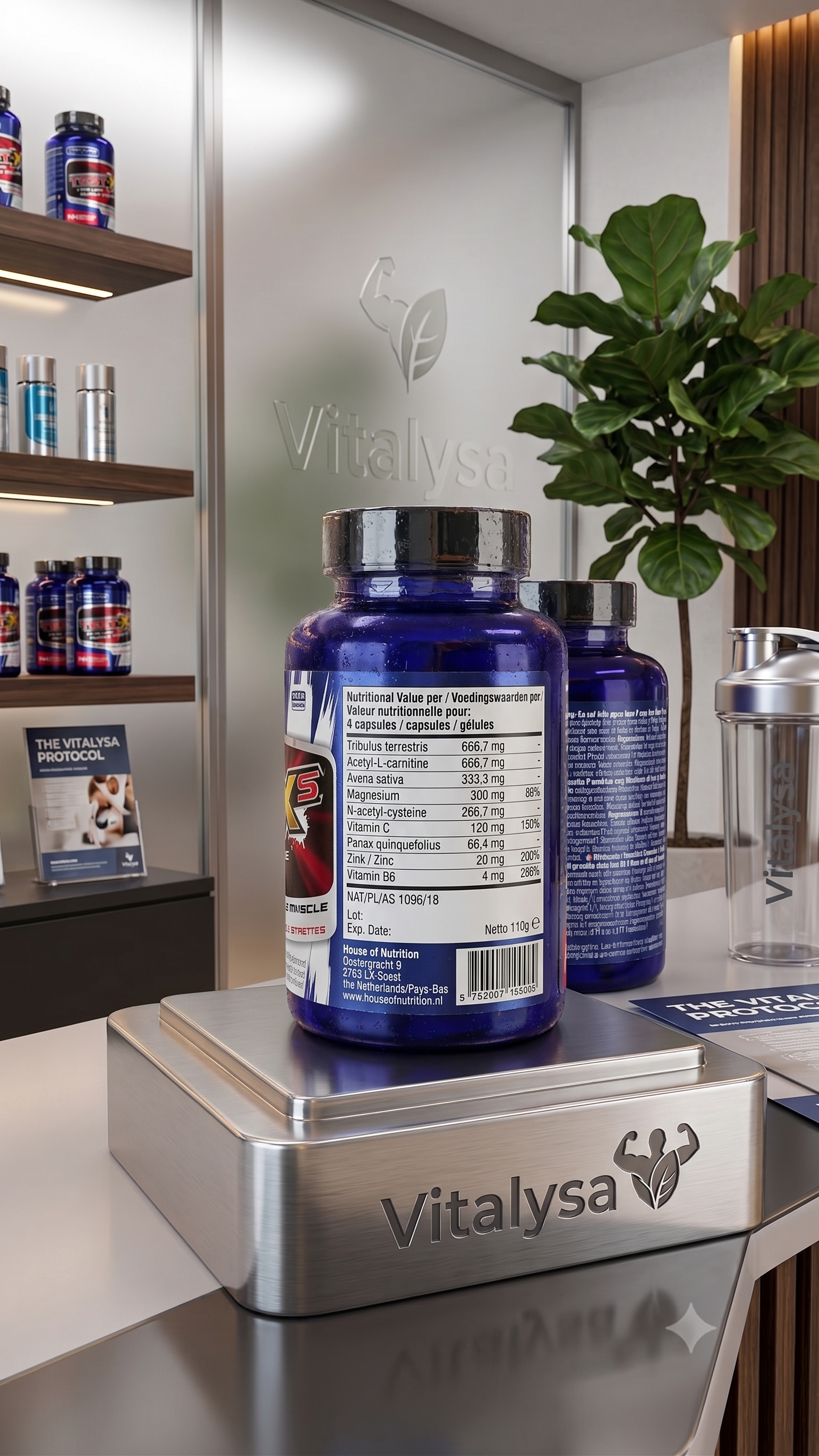 Supliment Alimentar First Class Nutrition TEST-X, 144 Capsule – The Lean Muscle Machine (Testosteron, Masă Musculară, Anduranță și Forță)