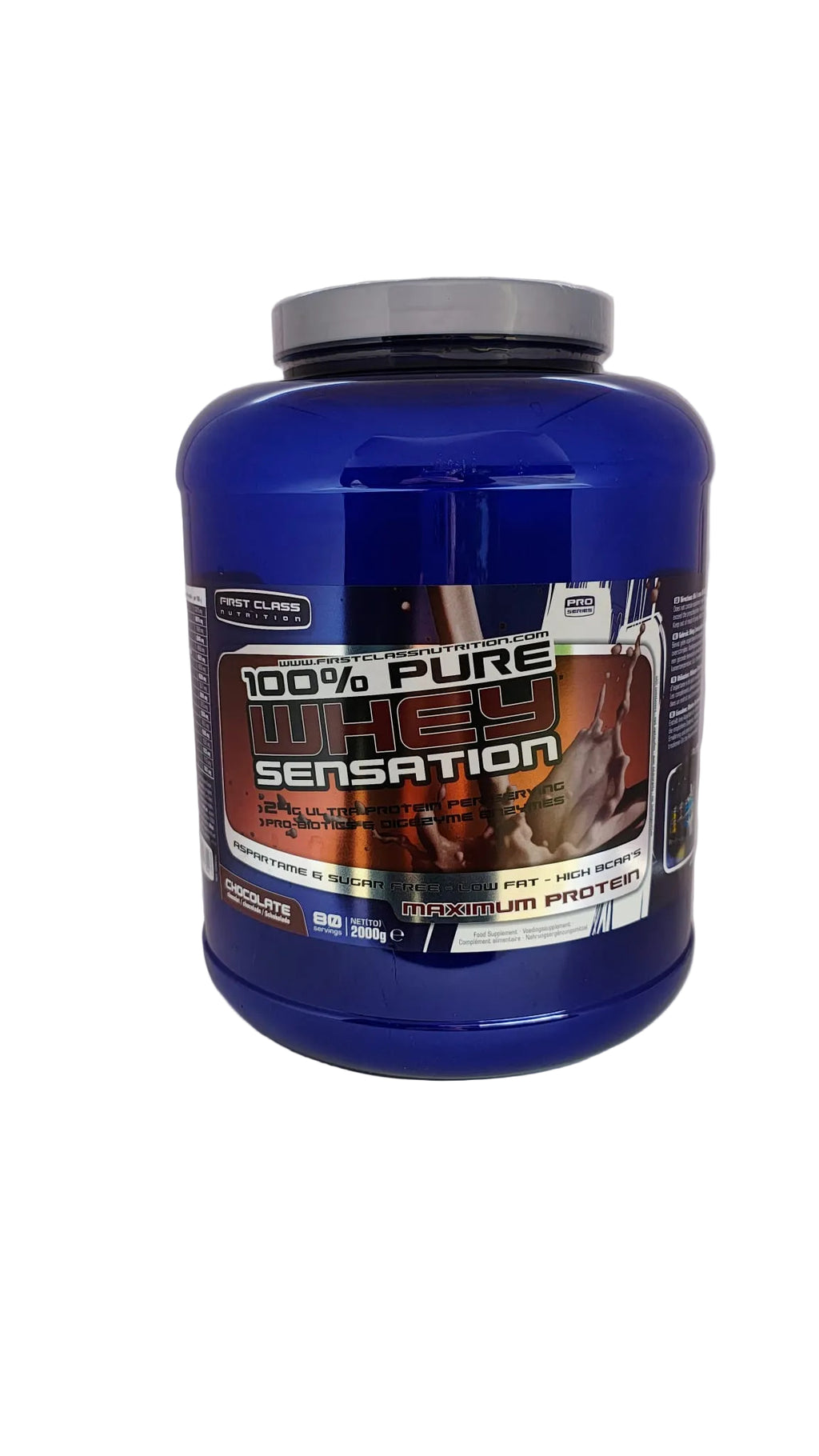 100% PURE WHEY SENSATION 2000g – Chocolate First Class Nutrition